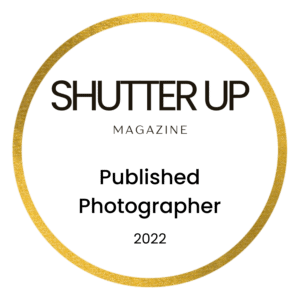 Award Badge, from Shutter Up, it reads "Published Photographer 2022"