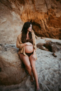 pregnant woman during maternity session