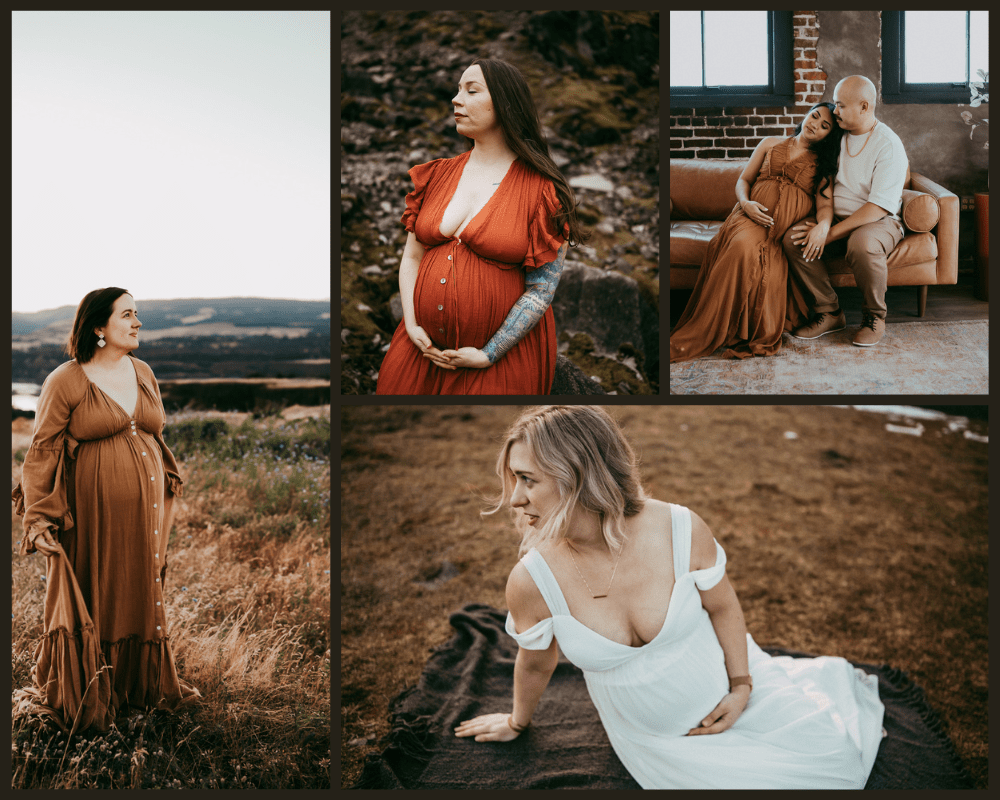 pictures of pregnant women during their maternity sessions